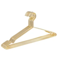 Kledingopbergers-ACAZA 20 Metalen Kleerhangers, Ultra-dunne en Ruimtebesparende Kledinghangers, Goud