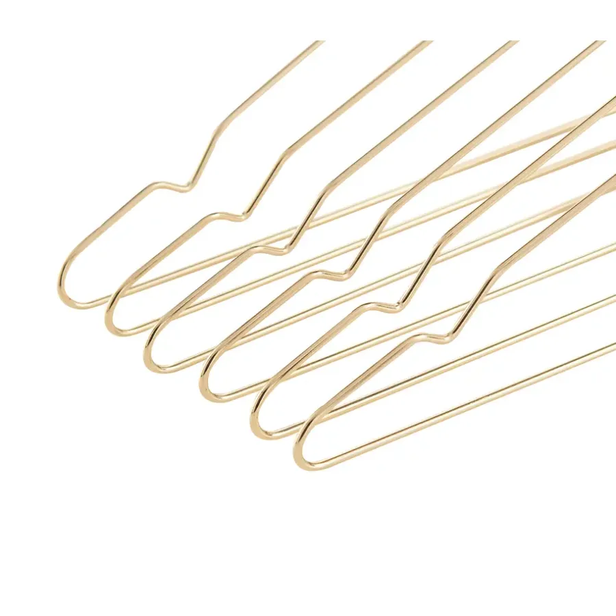 Kledingopbergers-ACAZA 20 Metalen Kleerhangers, Ultra-dunne en Ruimtebesparende Kledinghangers, Goud