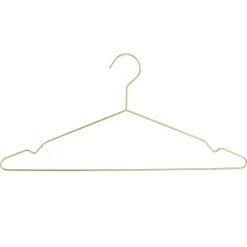 Kledingopbergers-ACAZA 20 Metalen Kleerhangers, Ultra-dunne en Ruimtebesparende Kledinghangers, Goud