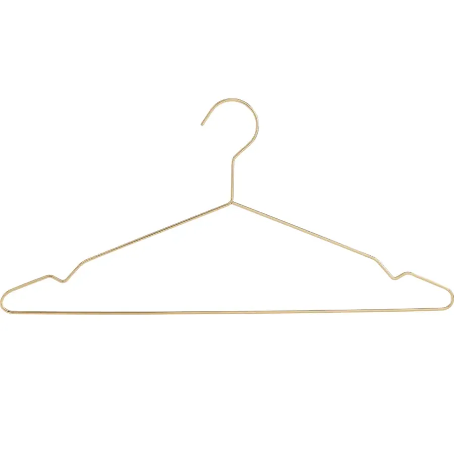 Kledingopbergers-ACAZA 20 Metalen Kleerhangers, Ultra-dunne en Ruimtebesparende Kledinghangers, Goud