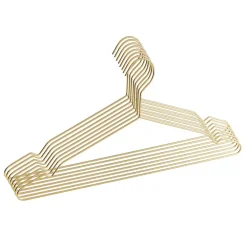 Kledingopbergers-ACAZA 20 Metalen Kleerhangers, Ultra-dunne en Ruimtebesparende Kledinghangers, Goud