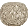 Poefen-Leen Bakker AADHI - Poef - Beige - 50 x 50 cm - Synthetisch materiaal