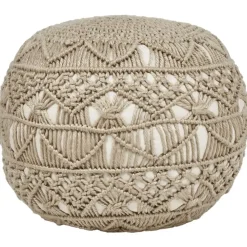 Poefen-Leen Bakker AADHI - Poef - Beige - 50 x 50 cm - Synthetisch materiaal