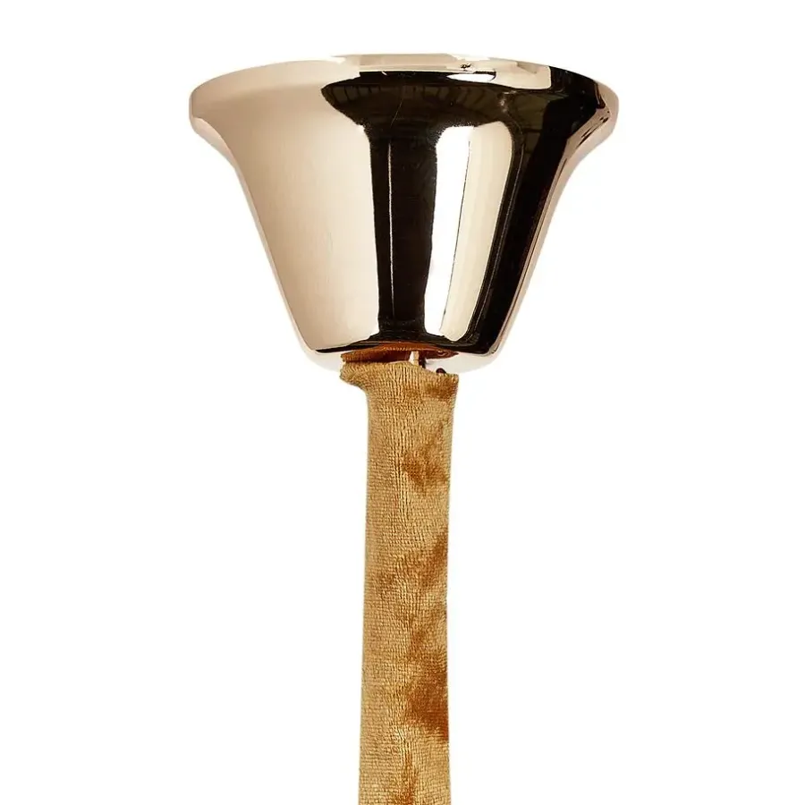 Hanglampen-Beliani ABELLAS - Kroonluchter - Goud/Zwart - Metaal