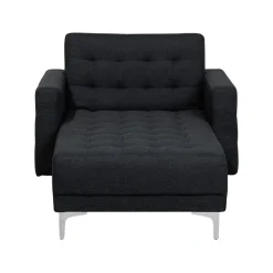 Loveseats-Beliani ABERDEEN - Chaise longue - Grijs - Symmetrisch - Polyester