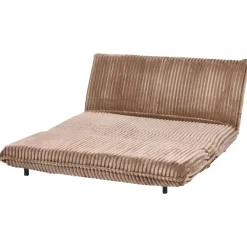 Slaapbanken|Slaapbanken-Leen Bakker ABISKO - Slaapbank 2-zits - Lichtbruin - Corduroy
