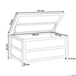 Kussenboxen-Leen Bakker ACATE - Kussenbox - Grijs - 330 L - Beton