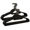 Merkloos ACAZA - 50 Anti-slip kleerhangers - Zwarte haak