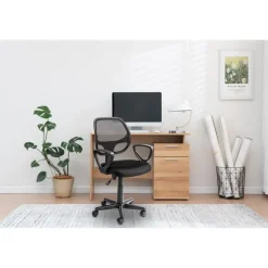 Merkloos ACAZA Bureaustoel Buritos - Solide, Verstelbaar en Ergonomisch - Zwart