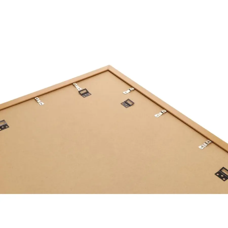 Merkloos ACAZA Fotokader - Fotolijst van 60x80 cm - Warm Oak - MDF - Plexiglas