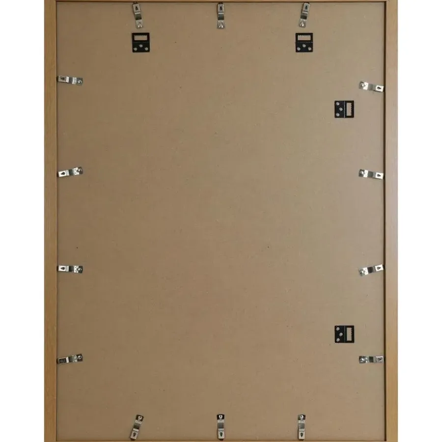 Merkloos ACAZA Fotokader - Fotolijst van 60x80 cm - Warm Oak - MDF - Plexiglas