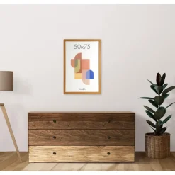 Fotolijsten-Merkloos ACAZA Fotokader - Fotolijst - 50x75 cm - MDF hout - Warme Eik
