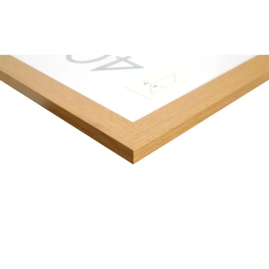 Merkloos ACAZA Fotokader - Fotolijst in MDF van 40x60 cm - Warm Oak - Plexiglas