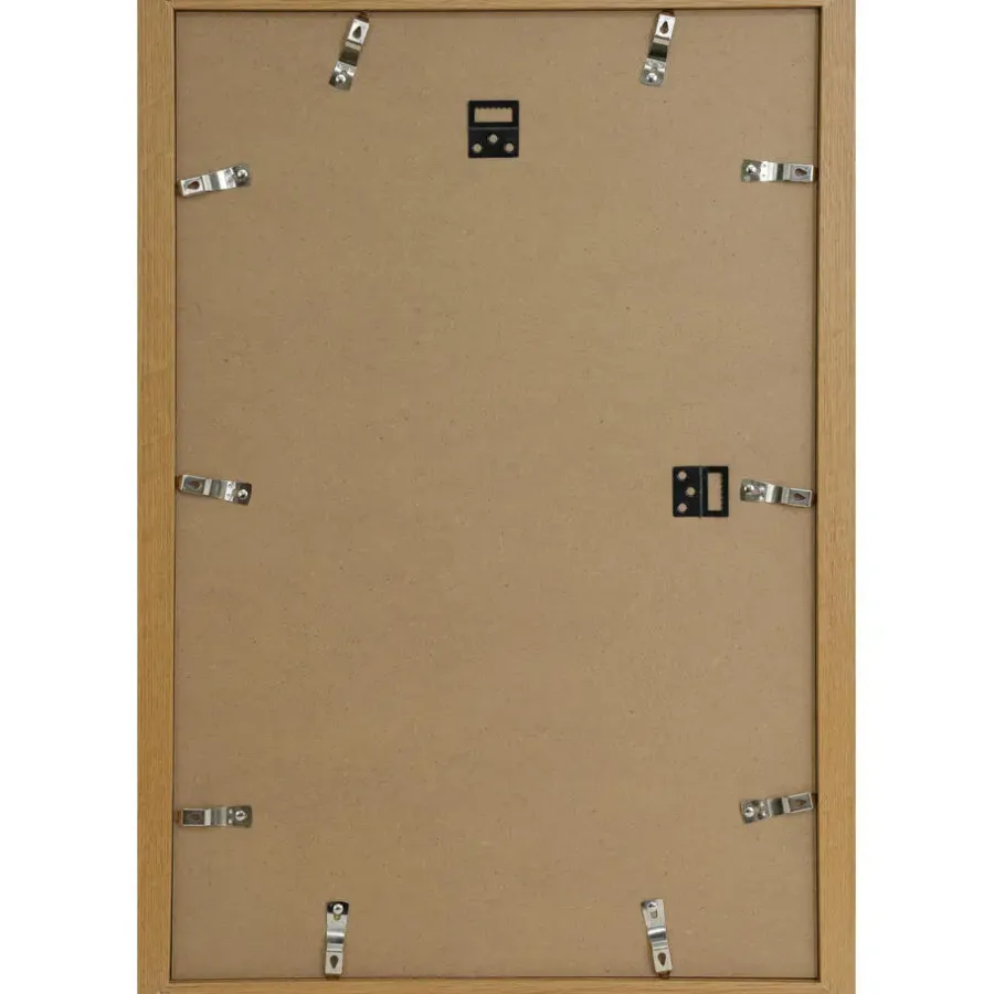 Merkloos ACAZA Fotokader - Fotolijst in MDF van 40x60 cm - Warm Oak - Plexiglas
