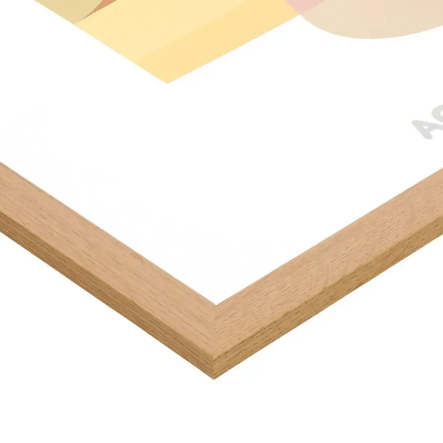 Merkloos ACAZA Fotokader A1 - 59,4 x 84 cm - Fotolijst - MDF Hout - Madison - Warme Eik