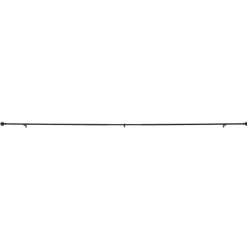 Gordijnroedes-ACAZA Gordijnroede - Uitschuifbare Gordijn Rail - Stang van 240-360 cm - Zwart