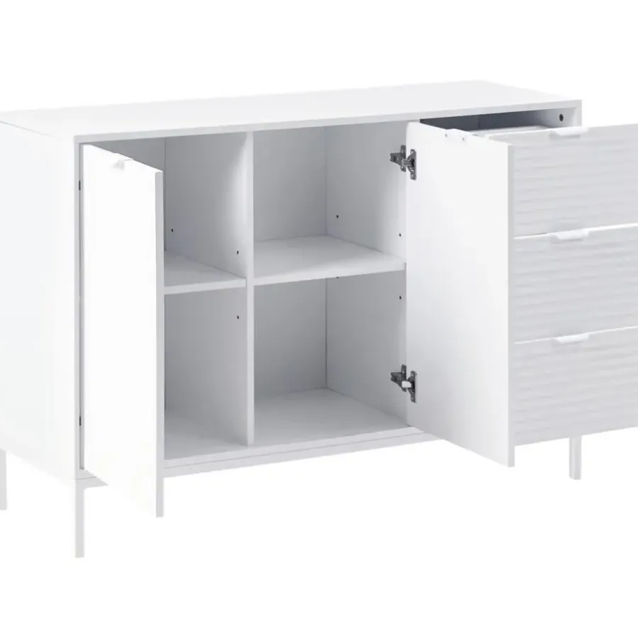 Leen Bakker ADELAIDE - Dressoir - Wit - MDF