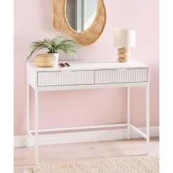 Leen Bakker ADELAIDE - Sidetable - Wit - MDF