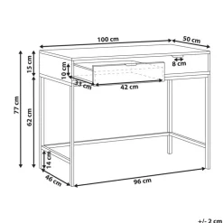 Leen Bakker ADELAIDE - Sidetable - Wit - MDF