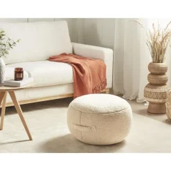 Leen Bakker ADLANA - Poef - Beige - Stof
