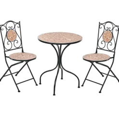 Bistro- & Balkonsets-Leen Bakker ADRANO - Bistroset - Zwart - IJzer