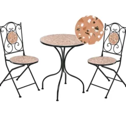 Bistro- & Balkonsets-Leen Bakker ADRANO - Bistroset - Zwart - IJzer