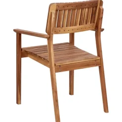 Tuinstoelen-Beliani AGELLO- Tuinstoel set van 2 - Lichthout - Acaciahout
