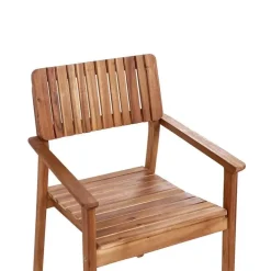 Tuinstoelen-Beliani AGELLO- Tuinstoel set van 2 - Lichthout - Acaciahout