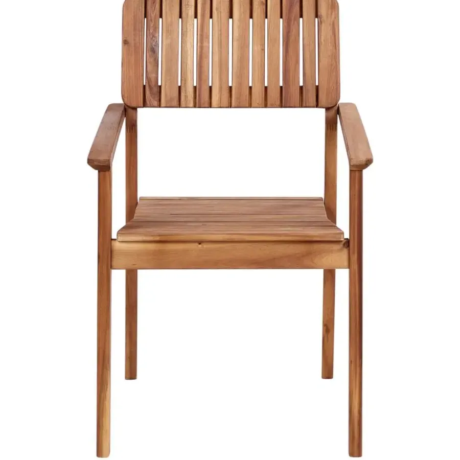Tuinsets-Beliani AGELLO/TOLVE - Tuinset voor 6 - Lichthout - Acaciahout