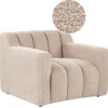 Beliani AGERUP - Fauteuil - Beige - Bouclé