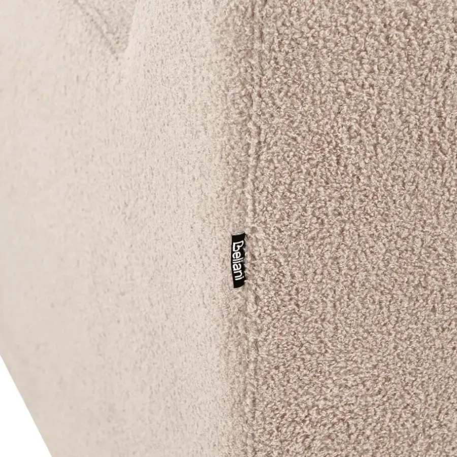 Beliani AGERUP - Fauteuil - Beige - Bouclé