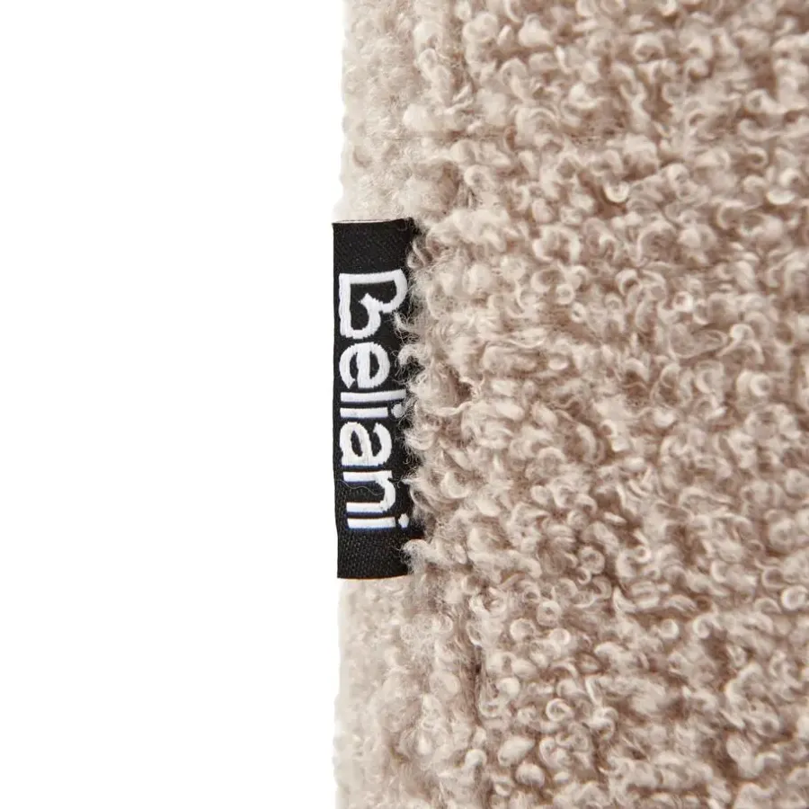 Beliani AGERUP - Fauteuil - Beige - Bouclé
