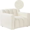 Beliani AGERUP - Fauteuil - Gebroken wit - Bouclé
