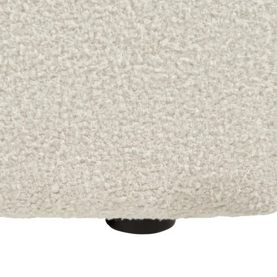 Beliani AGERUP - Fauteuil - Gebroken wit - Bouclé