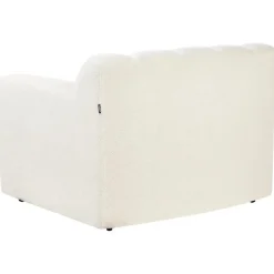Beliani AGERUP - Fauteuil - Gebroken wit - Bouclé