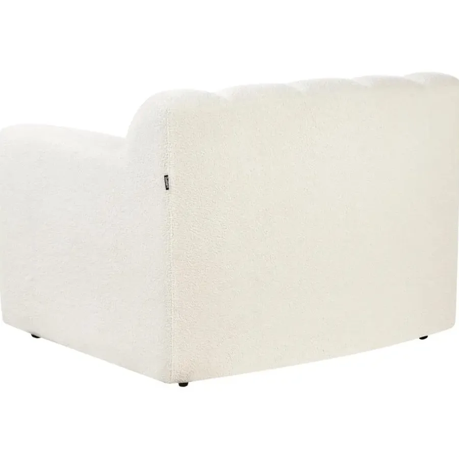 Beliani AGERUP - Fauteuil - Gebroken wit - Bouclé