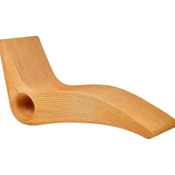 Beliani AIROLE - Ligstoel - Lichthout - Rotan