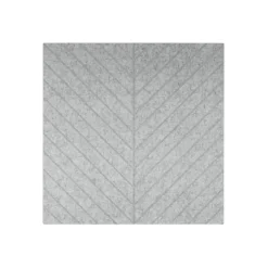 IVOL Akoestisch wandpaneel PET-vilt - 100x100cm - Visgraat motief Lichtgrijs