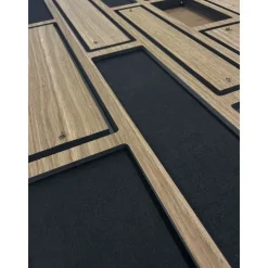 Wandpanelen-IVOL Akoestisch wandpaneel PET-vilt - 100x100 cm - Zwart