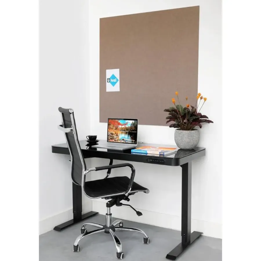 Wandpanelen-IVOL Akoestisch wandpaneel PET-vilt - 100x100 cm - Taupe