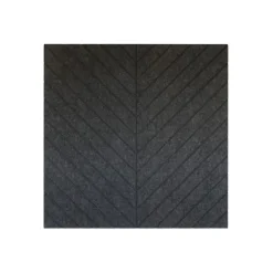 IVOL Akoestisch wandpaneel PET-vilt - 100x100cm - Visgraat motief Antraciet