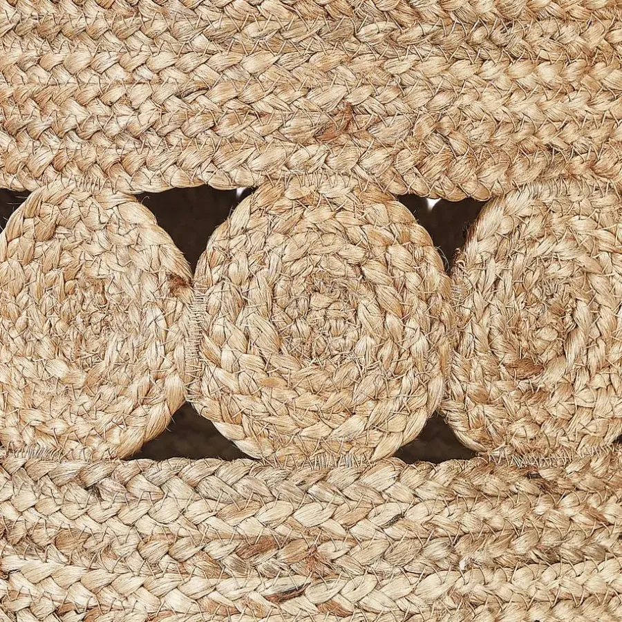 Opbergmanden-Beliani ALANG - Mand set van 2 - Natuurlijk - Jute
