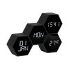 Klokken-Karlsson Alarm clock Six in the Mix rubberized black.