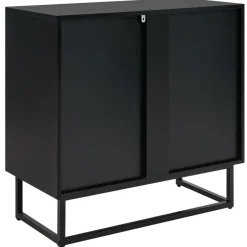 Beliani ALASKA - Dressoir - Lichtbruin/Zwart - Hout