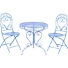 Leen Bakker ALBINIA - Bistroset voor 2 - Blauw - Metaal