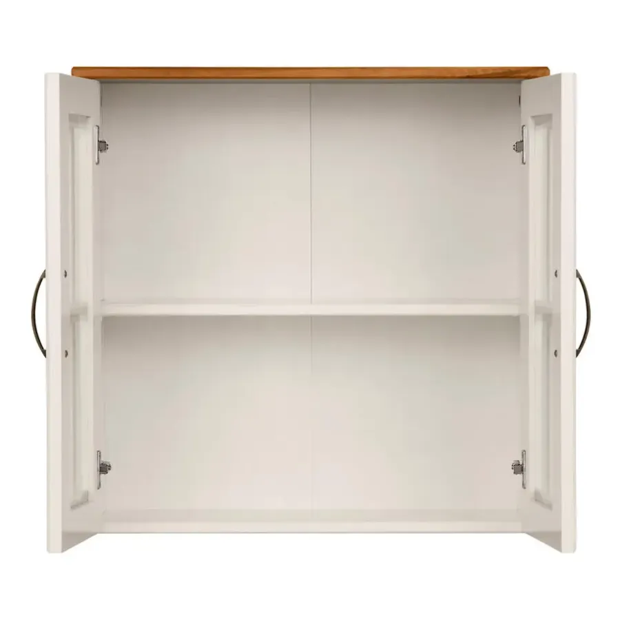 Loft24 Alby - Wandkast met 2 deuren van grenen in wit