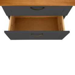 Wastafelkasten-Dorel Home Alby - Wastafelonderkast 60 cm met 1 klep 1 lade in antraciet