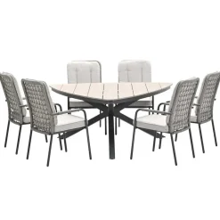 Garden Impressions Aleria tuinset 7-delig - Tulli triangle tafel 170 cm