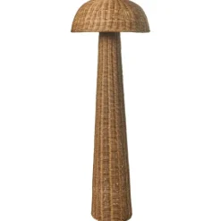 Staande Lampen-Leen Bakker ALERO - Staande lamp - Bruin - Rotan