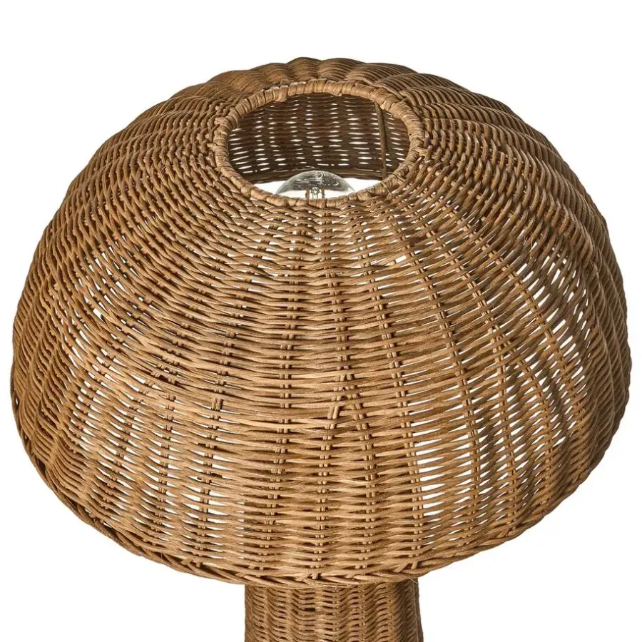 Staande Lampen-Leen Bakker ALERO - Staande lamp - Bruin - Rotan
